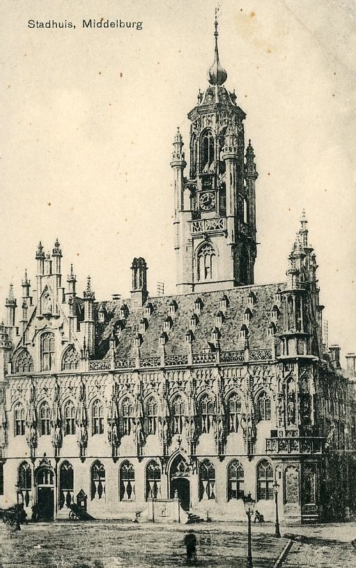 MIDDELBURG – Stadhuis 1925 (VK525), Verzenden, 1920 tot 1940, Ongelopen, Zeeland