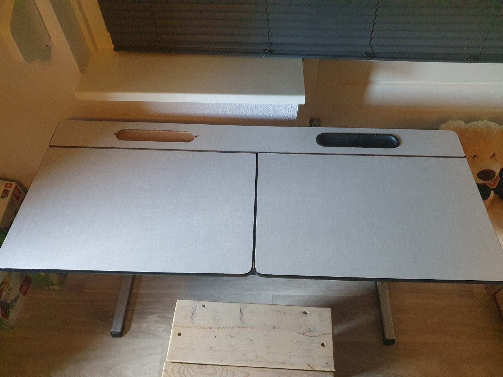 Vintage kinderbureau met krukje, Ophalen of Verzenden, Gebruikt, Tafel(s) en Stoel(en)