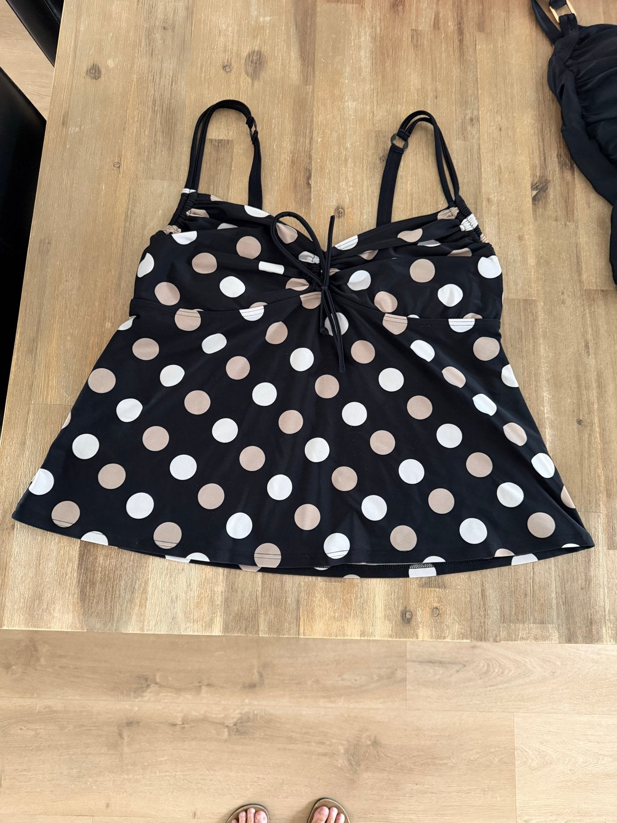 Tankini met beugels - Zwart met stippen, Ophalen of Verzenden, Gedragen, Zwart, Overige typen