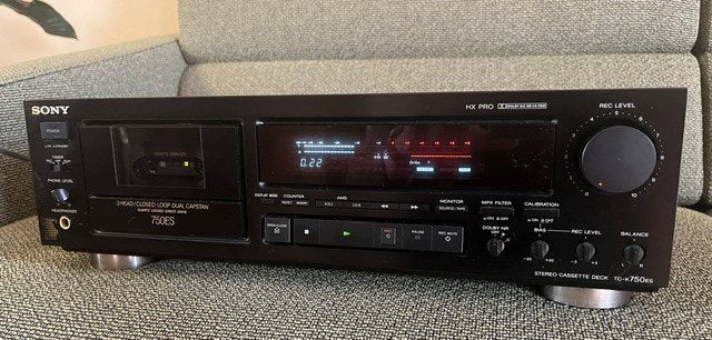 SONY TC-k 750ES topmodel vintage cassettedeck - perfect!, Audio, Tv en Foto, Cassettedecks, Ophalen of Verzenden, Enkel, Sony