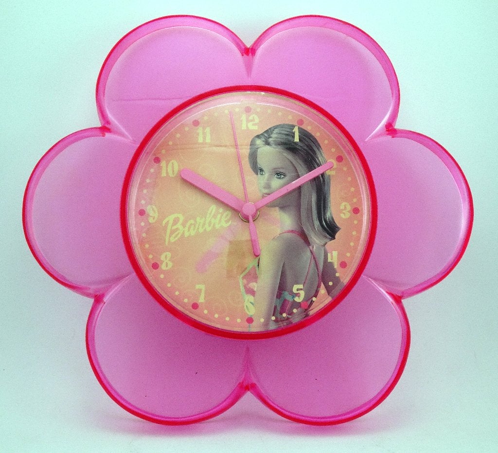 Barbie  wall Clock 1980’s, Huis en Inrichting, Ophalen, Wandklok, Analoog, Nieuw