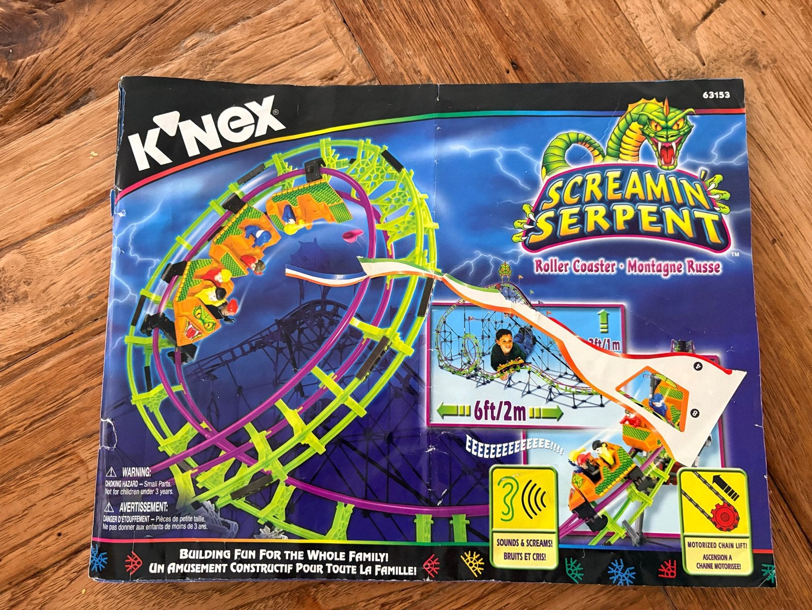 K'nex Screamin' Serpent Roller Coaster - Complete Set, Ophalen of Verzenden, Zo goed als nieuw, K'nex