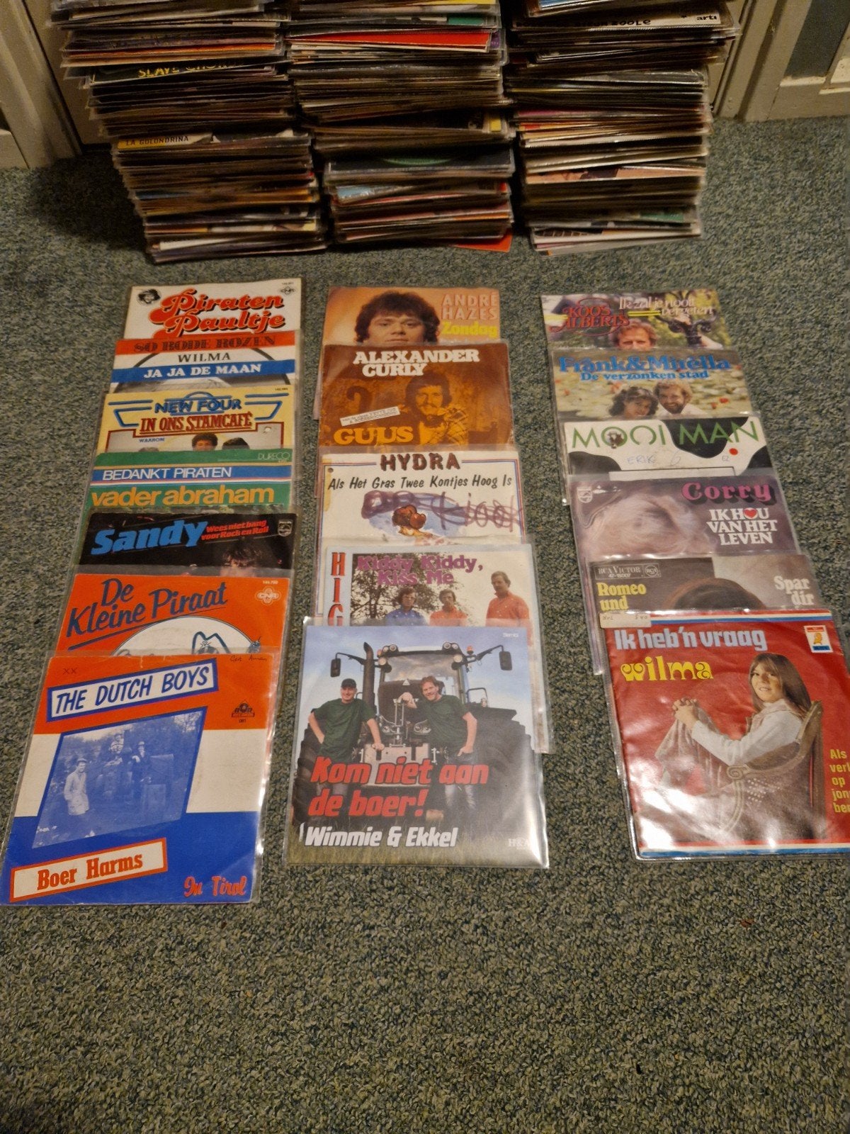 400 geheime zender/piratenmuzieksingels, Gebruikt, 7 inch, Single, Ophalen of Verzenden