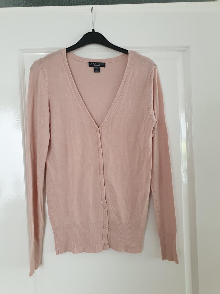 Lichtroze vestje met knopen maat XS Amisu, Nieuw, Ophalen of Verzenden, Roze, Maat 34 (XS) of kleiner
