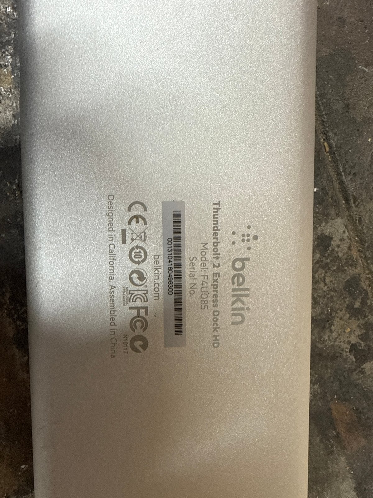Belkin Thunderbolt 2 Express Dock HD - F4U085, Computers en Software, Dockingstations, Ophalen of Verzenden, Gebruikt, Docking station