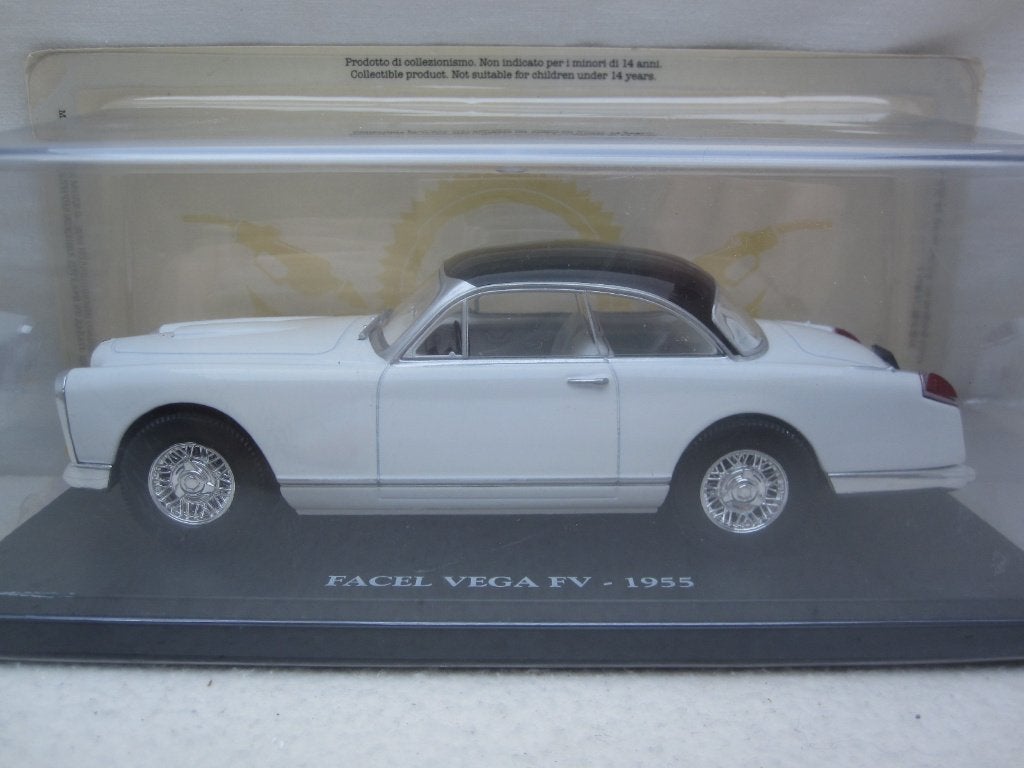 Facel Vega FV 1955 Wit/zwart 1:24 Hachette/Atlas, Ophalen of Verzenden, Nieuw, Auto, Overige merken