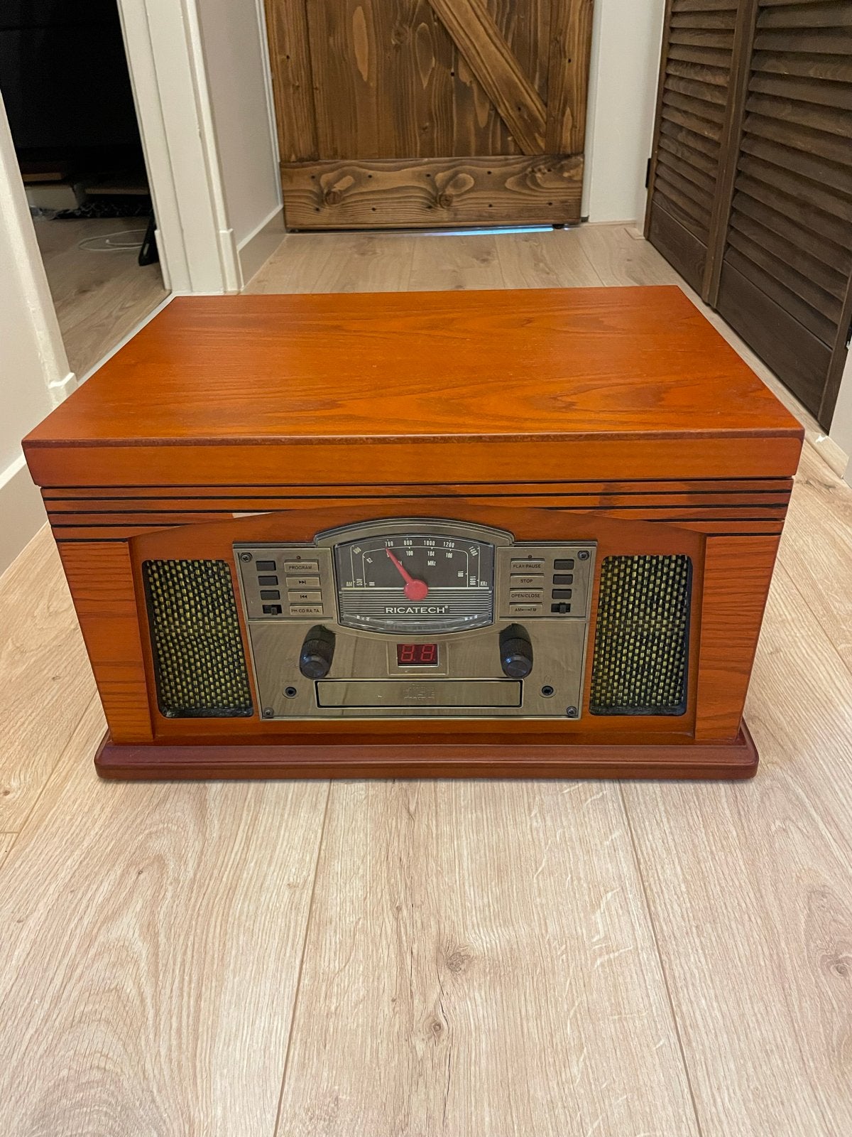Ricatech RMC200 5-in-1 Muziekcenter - Platenspeler & Meer, Cassettedeck, Draagbaar, Zo goed als nieuw, Ophalen