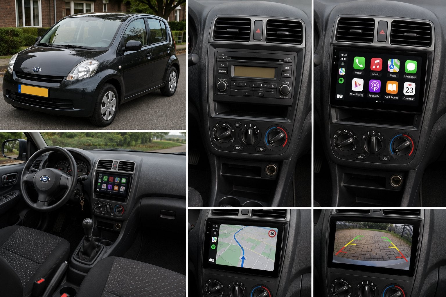Subaru Justy CarPlay & Android Auto Inbouw, Auto diversen, Autoradio's, Nieuw, Ophalen