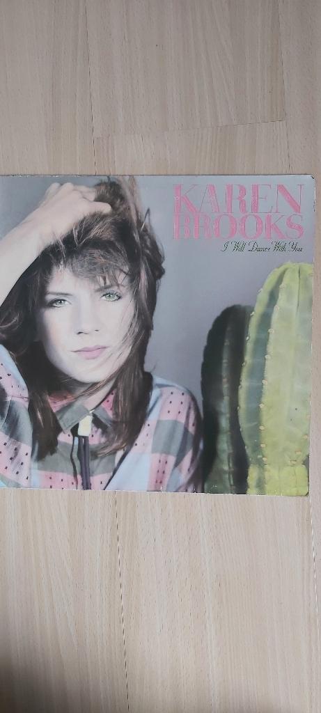 Karen Brooks I will dance with you  LP, Cd's en Dvd's, Vinyl | Pop, 1980 - 1989, Ophalen of Verzenden, Zo goed als nieuw, Inclusief binnenhoes