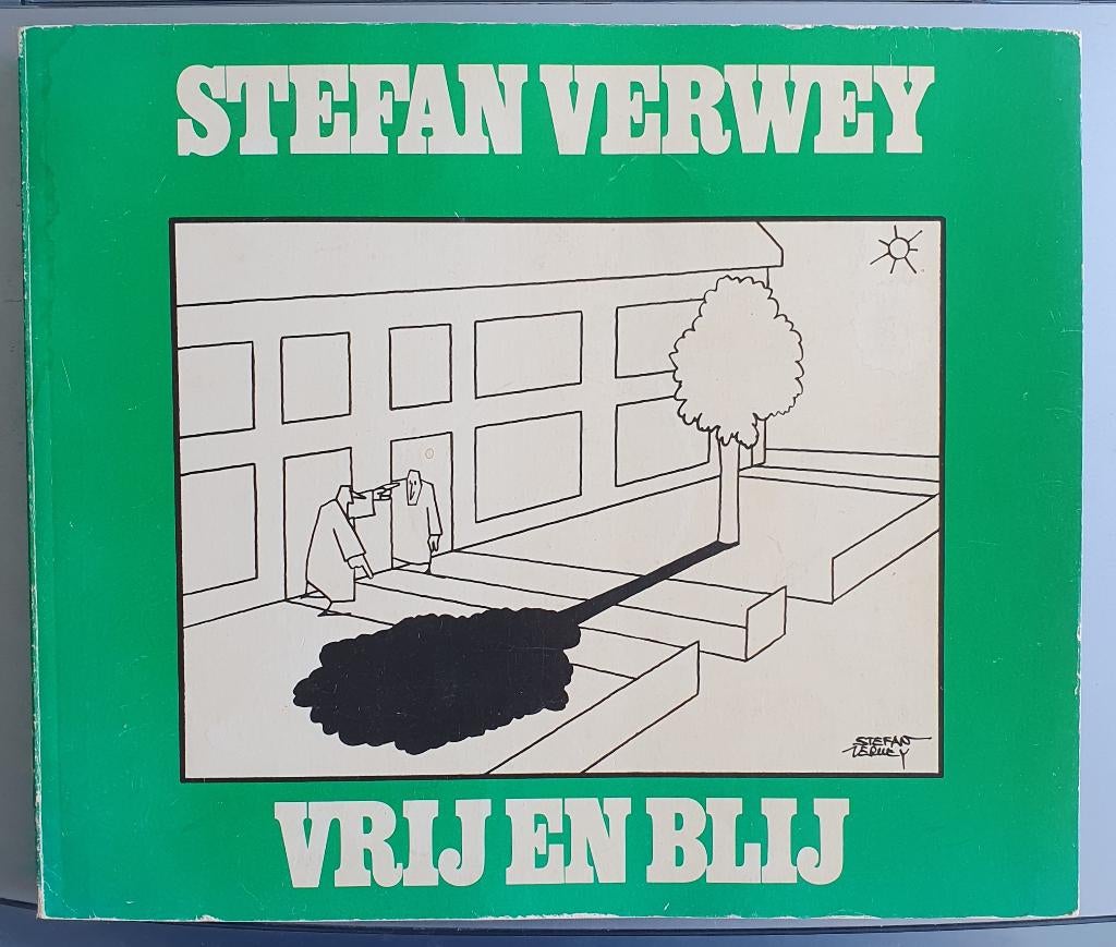 Stefan Verwey - Vrij en blij (cartoons), Eén stripboek, Ophalen of Verzenden, Gelezen
