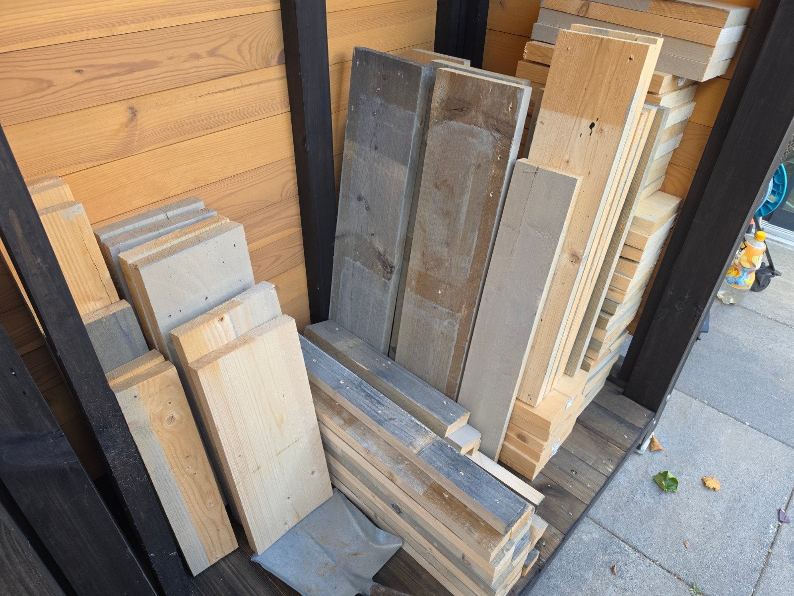 Partij steigerhouten planken voor hobbyprojecten,, Ophalen, Gebruikt, 25 tot 50 mm, Plank