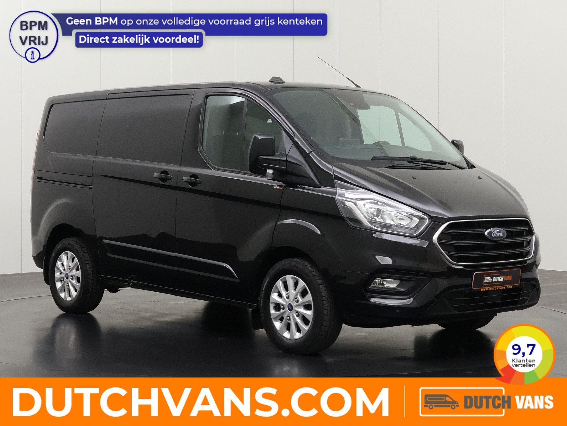 Ford Transit Custom 2.0TDCi 130PK Automaat Limited | Achterd, Auto's, Stof, Gebruikt, 4 cilinders, 1650 kg