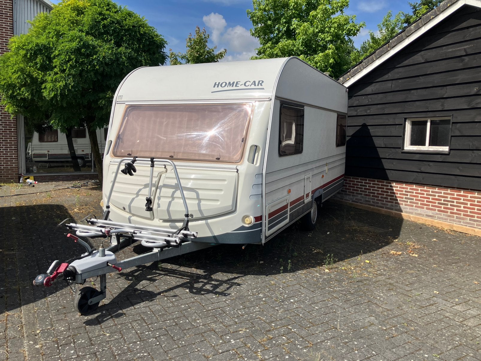 HomeCar Racer 44, 2001, voortent, luifel, Schokbreker, Home-car, Rondzit, Bedrijf