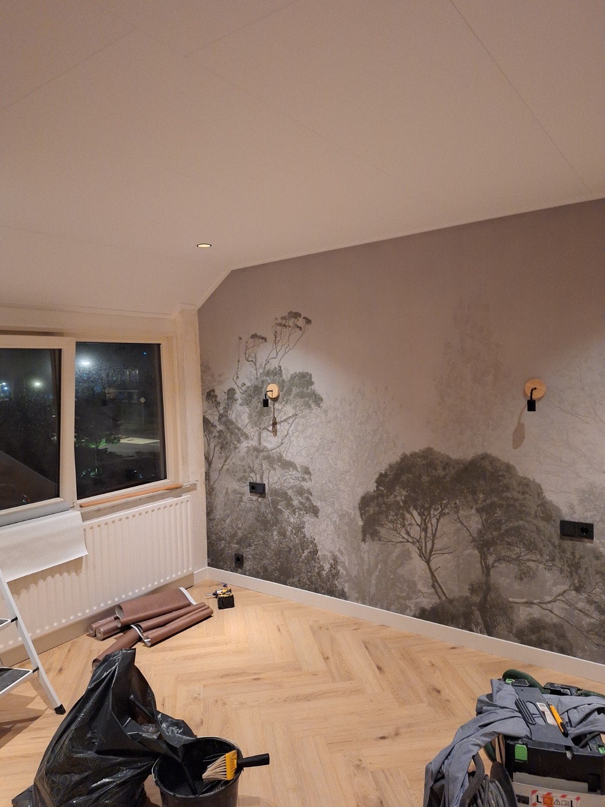 Laminaat 10+m2 - ligt klaar om mee te nemen, Ophalen, 50 tot 150 cm, Zo goed als nieuw, 10 m² of meer
