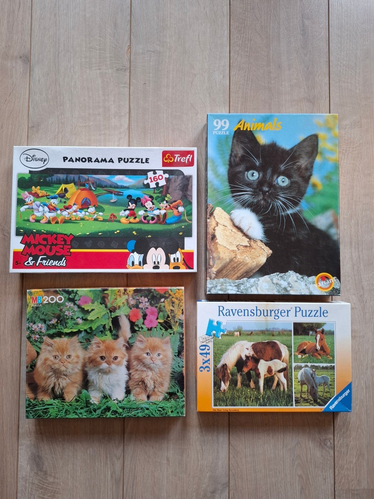 4 vrolijke kinderpuzzel, Ophalen of Verzenden, Minder dan 500 stukjes