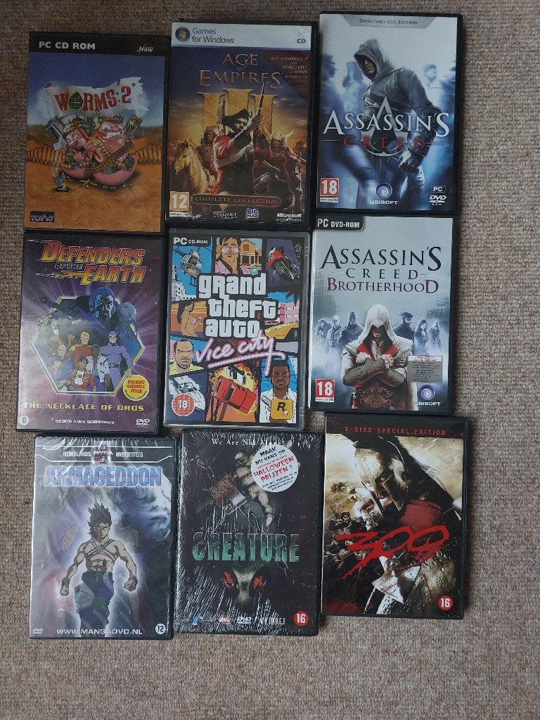Diversen computerspellen en films, Avontuur en Actie, Ophalen of Verzenden, Zo goed als nieuw, 3 spelers of meer