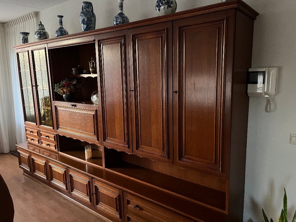 eiken houten woonkamerkast, Ophalen