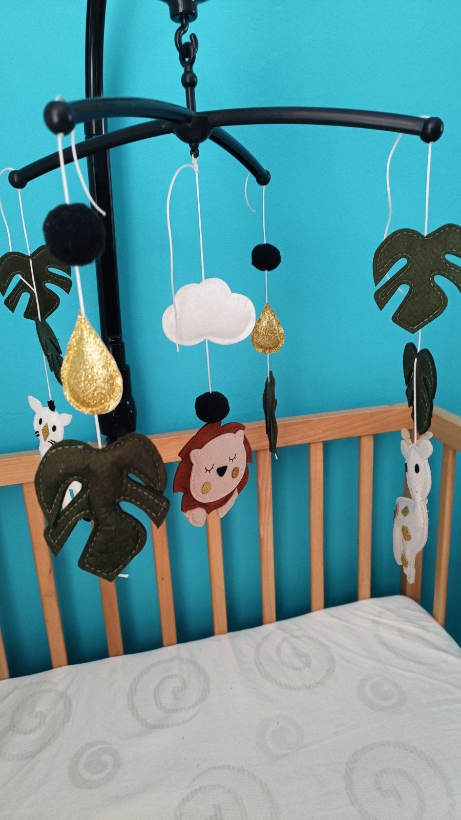 Muziek mobiel Jungle Dieren - Baby Boxmobiel, Ophalen of Verzenden, Zo goed als nieuw, Mobiel