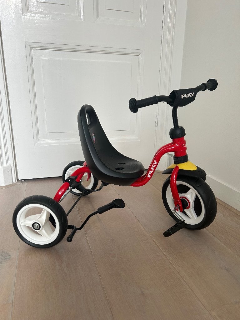 PUKY Ceety Air driewieler – rood, Ophalen, Zo goed als nieuw, Puky, Duwstang