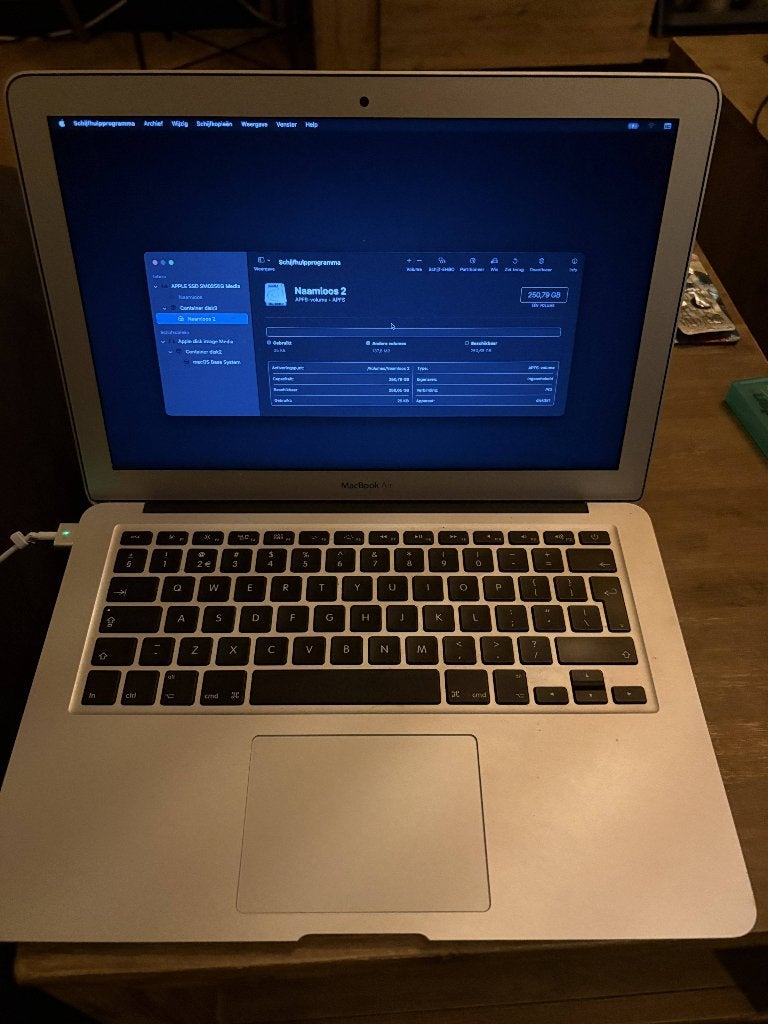 MacBook Air 13" Early 2015 - Core i7 2,2GHz - 8GB - 256GB, Gebruikt, 256 GB, 2 tot 3 Ghz, Qwerty