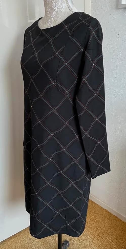 Smashed Lemon donkergroene jurk maat 40, Kleding | Dames, Maat 38/40 (M), Ophalen of Verzenden, Zo goed als nieuw, Knielengte