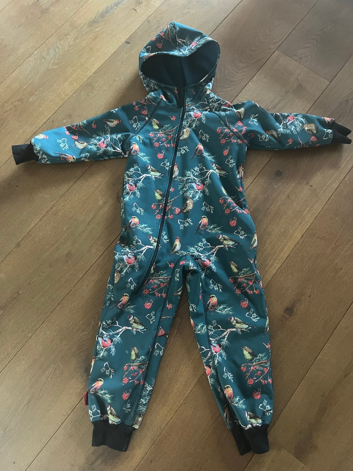 Ielm fleece gevoerd buitenspeelpak maat 122 vogelprint, Ophalen, Gebruikt, Jongen of Meisje, Overige typen