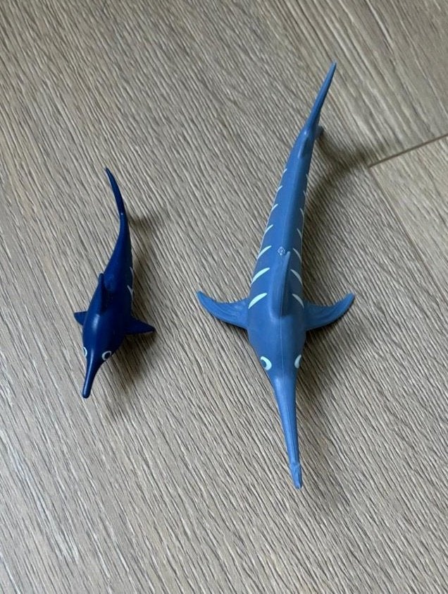 Playmobil 9068 Zwaardvis met jong, Wild life, Complete set, Ophalen of Verzenden, Zo goed als nieuw