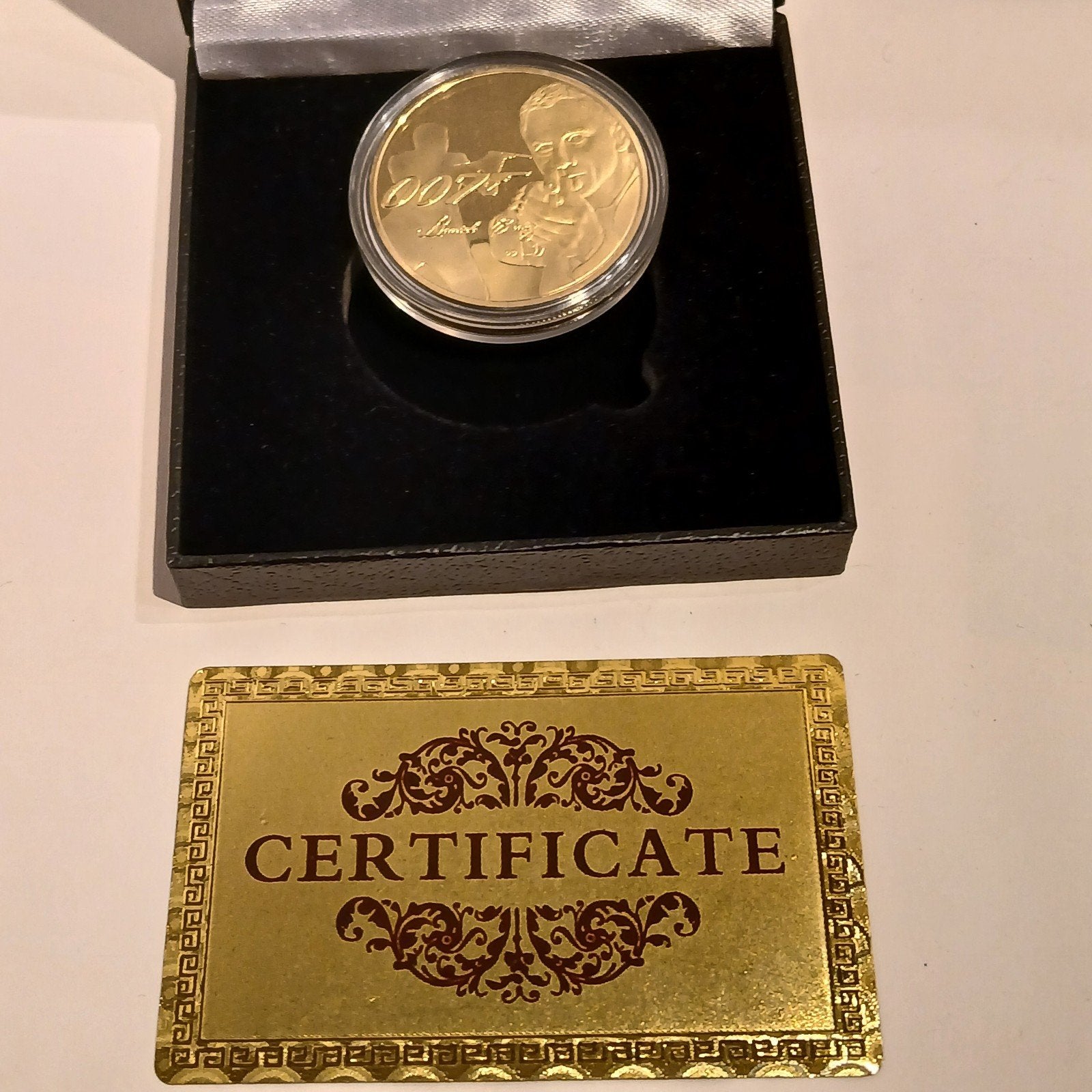 James Bond 007 Gouden Munt met Certificaat, Ophalen of Verzenden, Overige landen, Losse munt, Goud