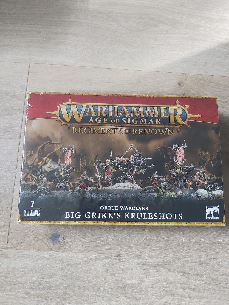 Big Grikk's Kruleshots Orruk Warclans Age of Sigmar, Hobby en Vrije tijd, Wargaming, Ophalen of Verzenden, Nieuw, Warhammer, Figuurtje(s)