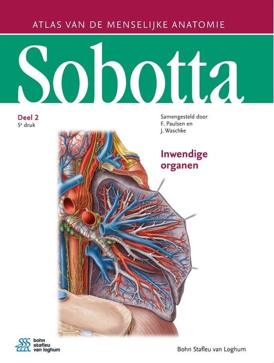 Sobotta 2 Inwendige organen, Boeken, Ophalen of Verzenden, Beta, Zo goed als nieuw, HBO
