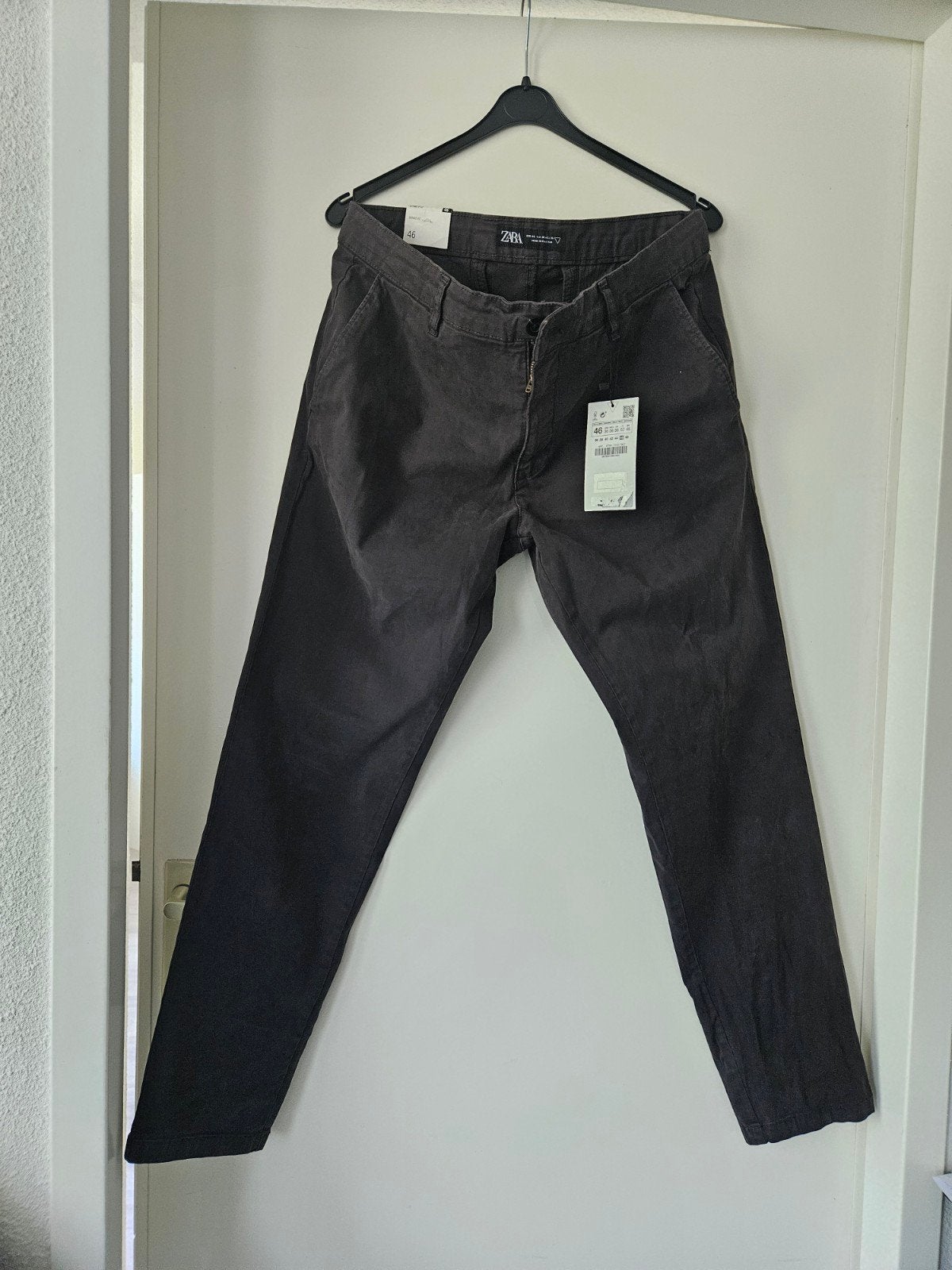 Zara heren chino broek - Maat 46, Zara, Nieuw, Ophalen of Verzenden, Grijs
