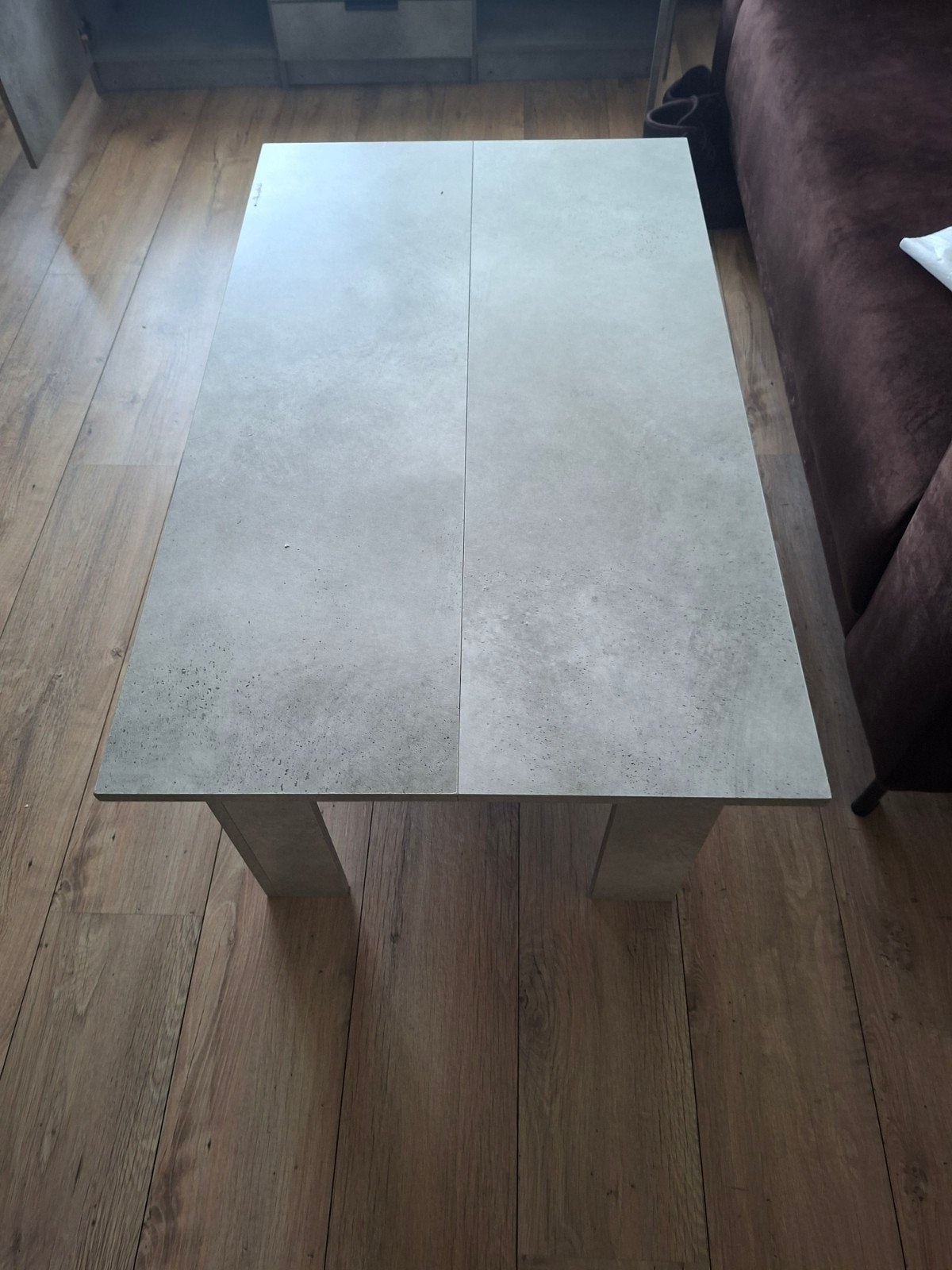 salon tafel betonlook zsm ophalen, Ophalen, 100 tot 150 cm, Betonlook, 50 tot 100 cm