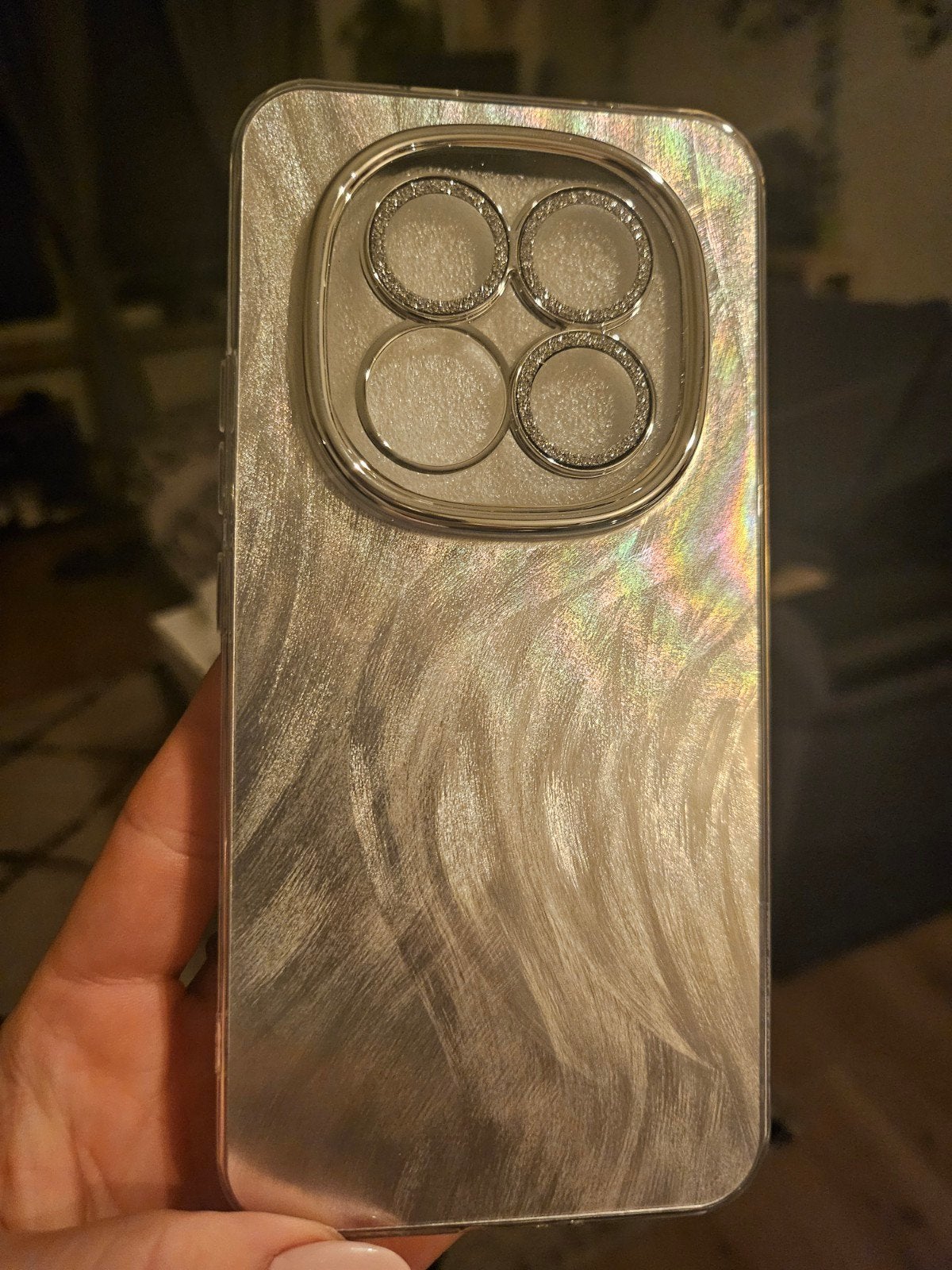 Luxe Redmi 15 Pro Max Hoesje - Zilver met Camera Bescherming, Kunststof, Nieuw, Hoesje of Tasje, Ophalen of Verzenden