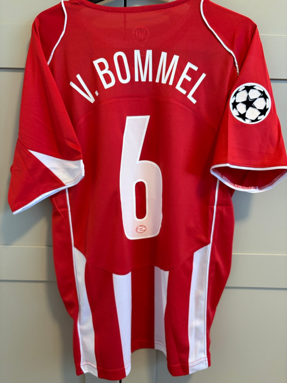 Retro PSV Thuisshirt V. Bommel - Large nike Alex, stam, park, Ophalen of Verzenden, Nieuw, Maat 42/44 (L), Rood