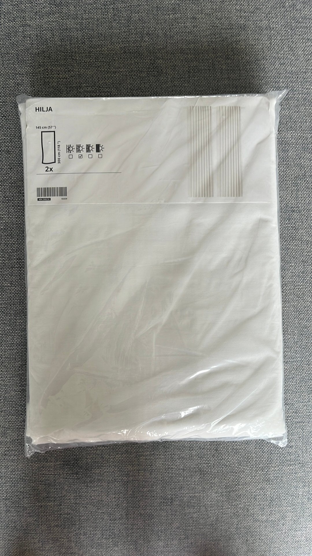 New ikea HILJA curtains, Ophalen, Eenpersoons, Wit, Zo goed als nieuw