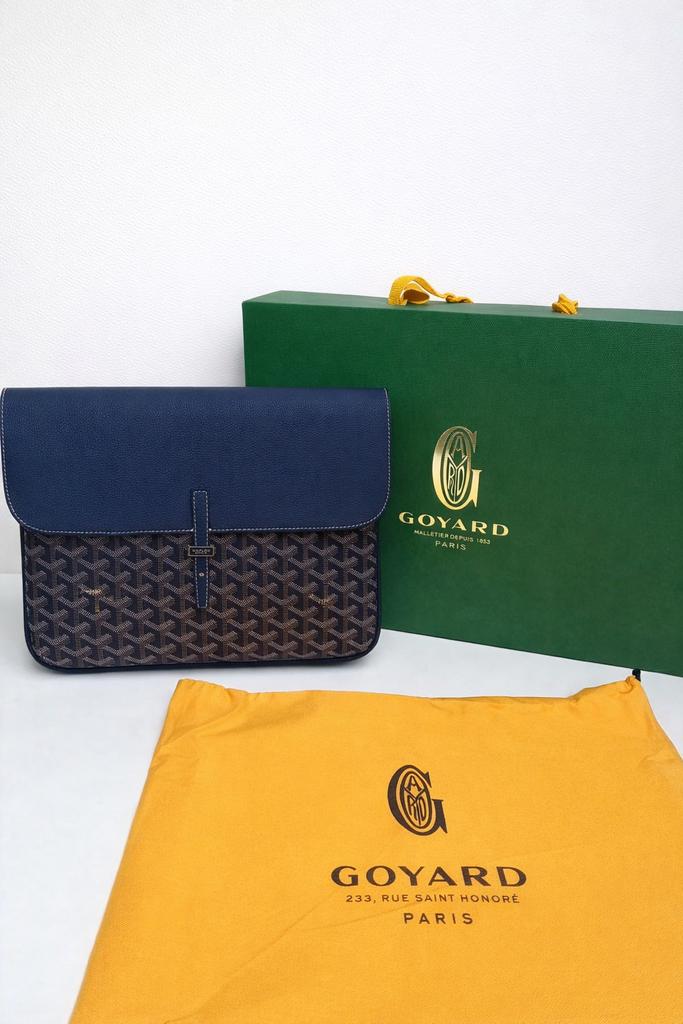 Goyard Coursir Messenger Bag Blauw, Sieraden, Tassen en Uiterlijk, Tassen | Schoudertassen, Ophalen of Verzenden, Nieuw, Blauw