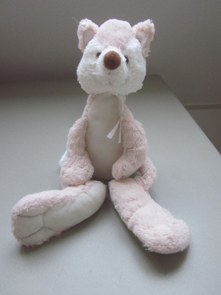 Happy Horse roze-wit pluche vos knuffel PO4673 wiebelbenen-, Overige karakters, Ophalen of Verzenden, Zo goed als nieuw, Middelgroot (20 tot 80 cm)