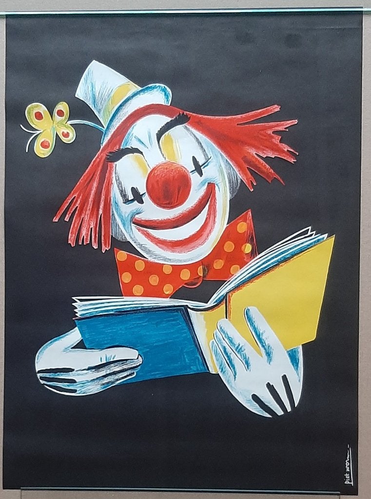 De lezende clown – Piet Worm – 1955, Ophalen of Verzenden, Nieuw, Fictie algemeen