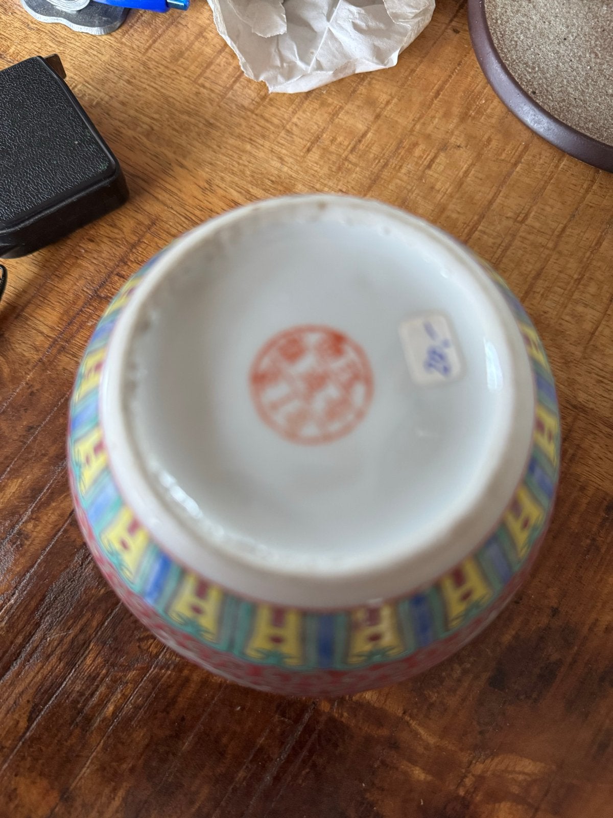 Chinese Gemberpot Roze Mun Shou  Gemerkt ongv  10 cm hoog, Antiek en Kunst, Ophalen of Verzenden