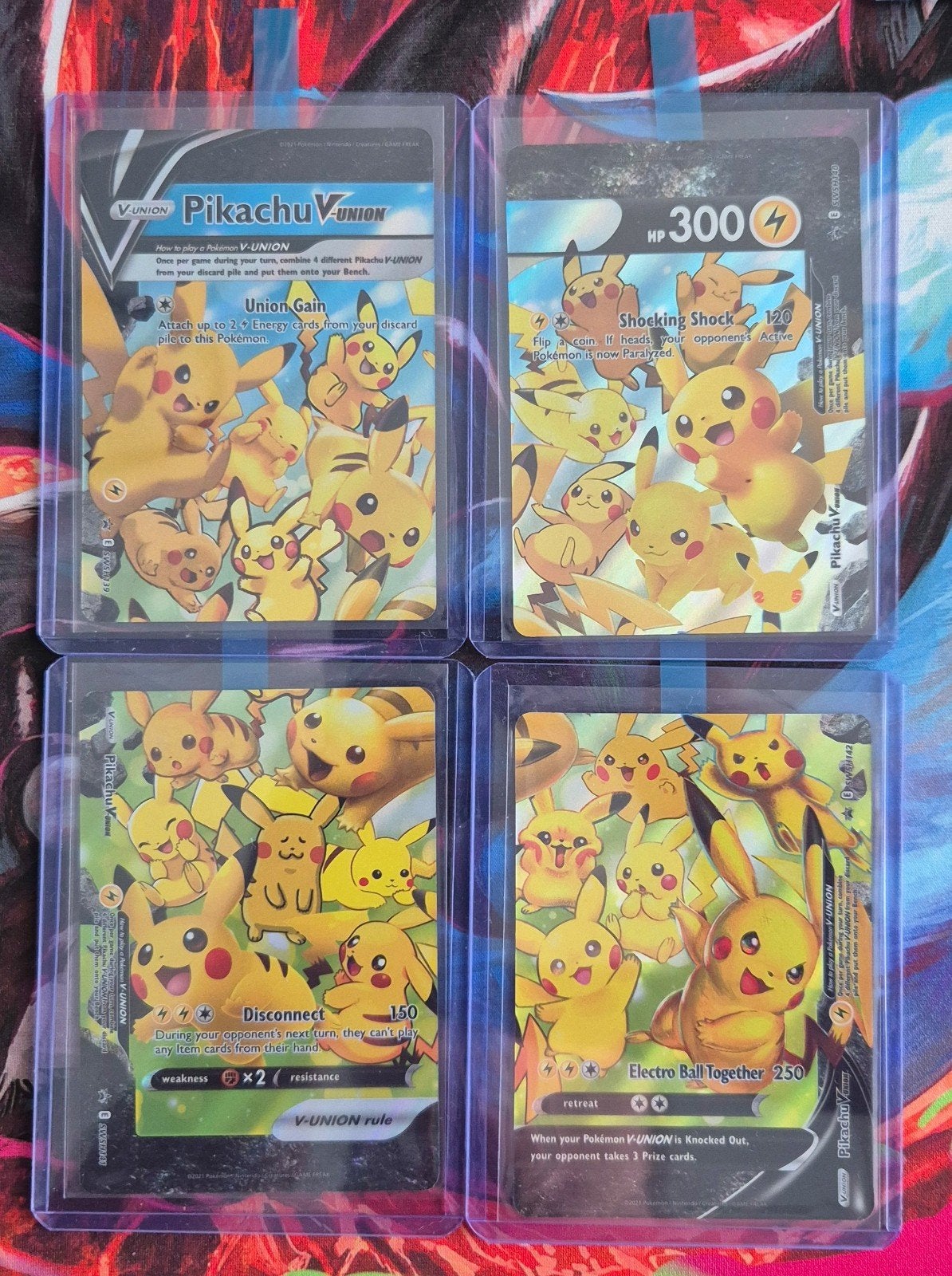 Pokémon kaart: Pikachu V-union, Ophalen of Verzenden, Nieuw, Meerdere kaarten, Foil