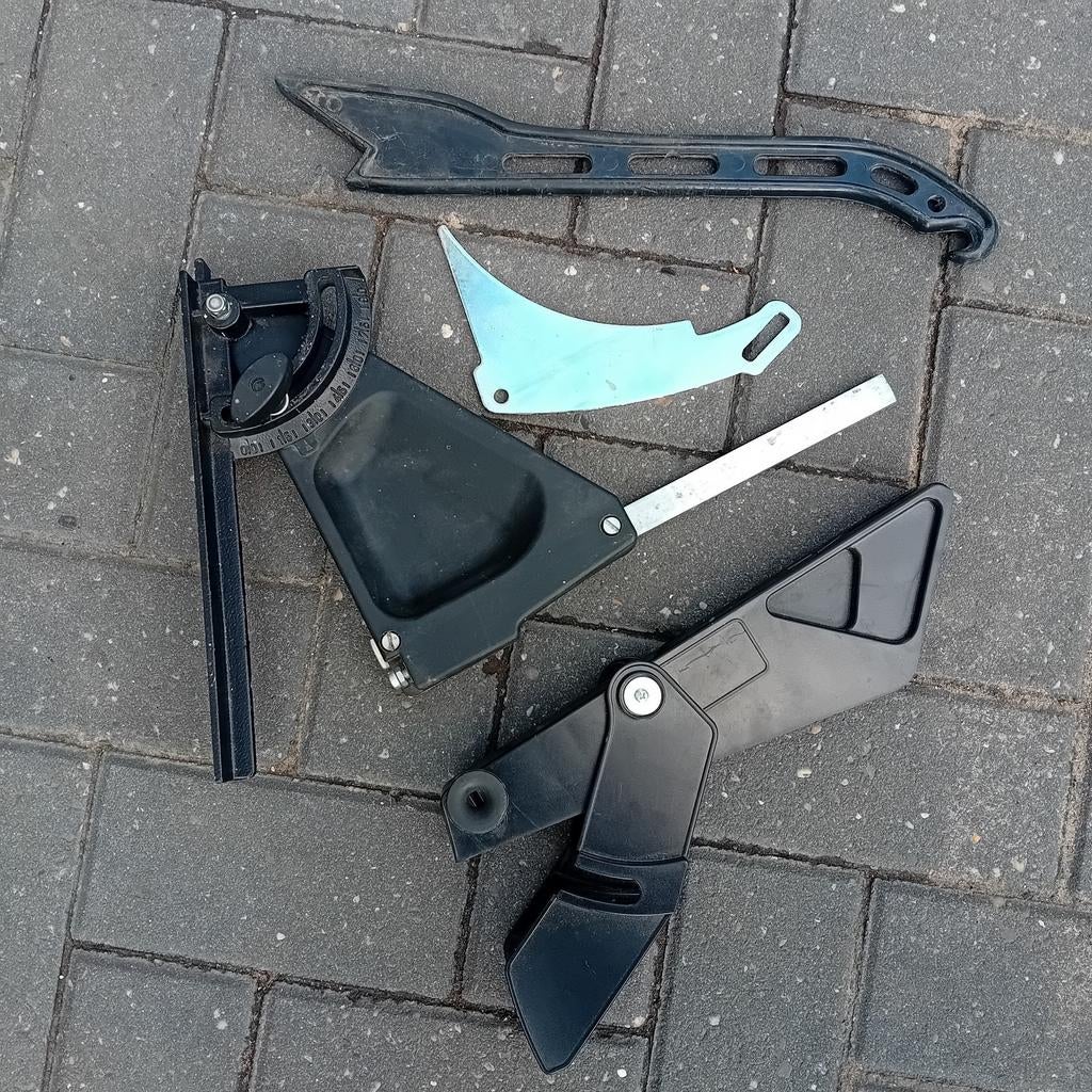 Dewalt verstekgeleider / spouwmes / beschermkap / duwstok, Ophalen of Verzenden, Gebruikt