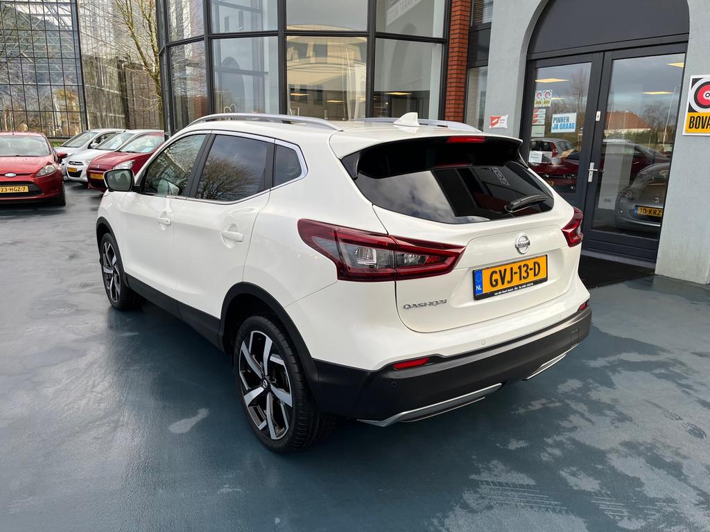 Nissan Qashqai 1.3 DIG-T Tekna AUTOMAAT LEDER NAVI 360CAMERA, Gebruikt, Euro 6, Wit, Leder