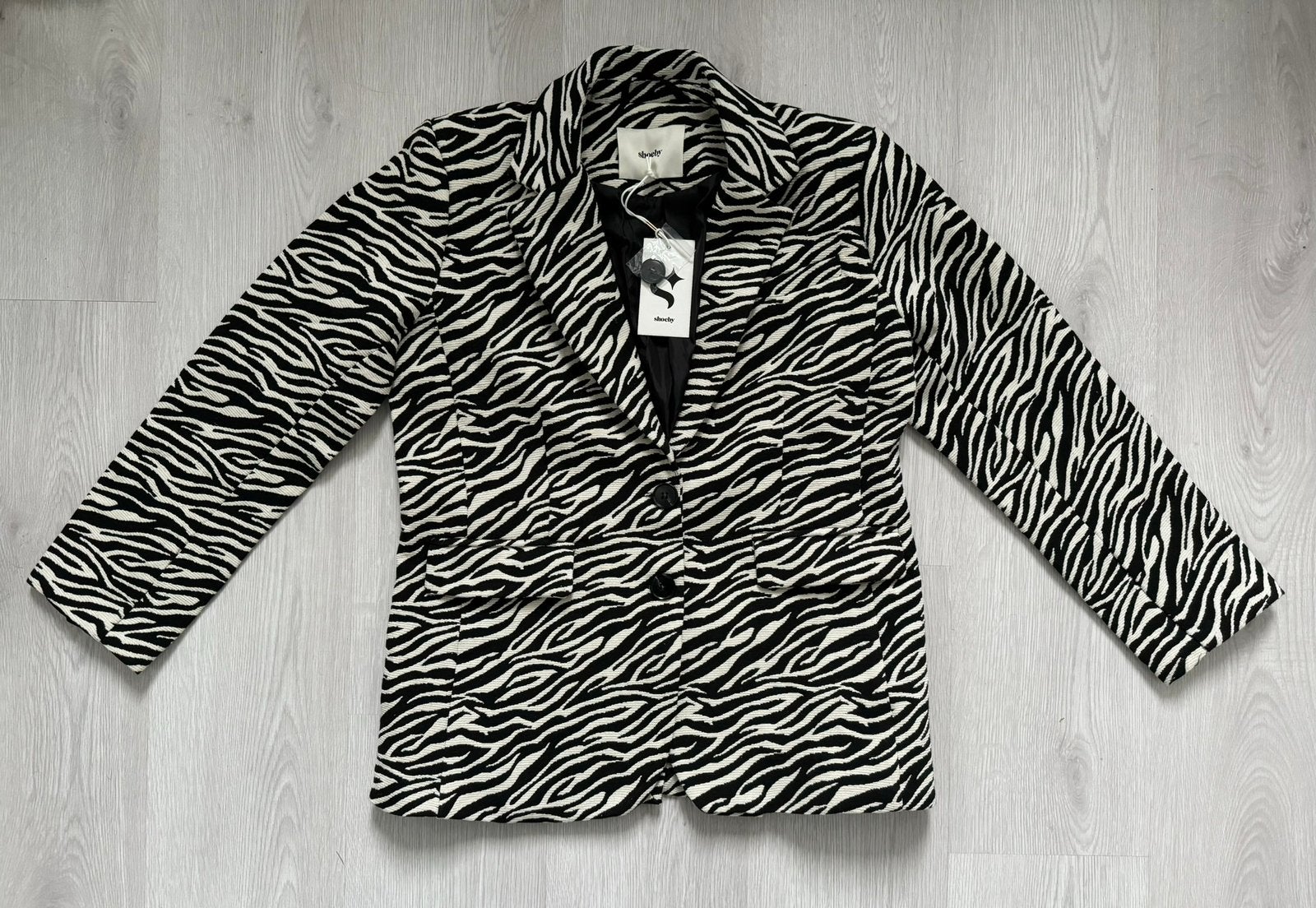 Nieuw Shoeby blazer jasje zebraprint zwart/wit maat S, Verzenden, Zwart, Nieuw, Jasje
