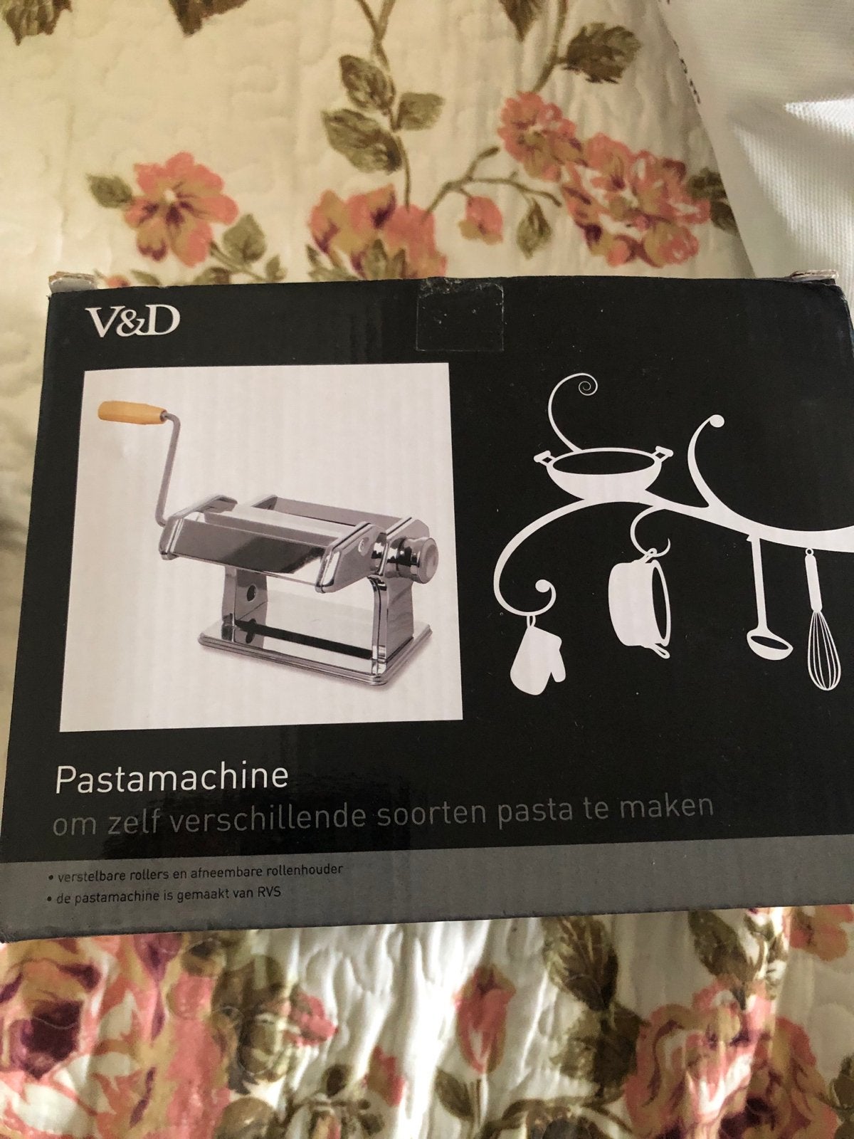 V&D Pastamachine - Maak zelf heerlijke verse pasta!, Ophalen of Verzenden, Metaal, Pastamachine, Overige merken