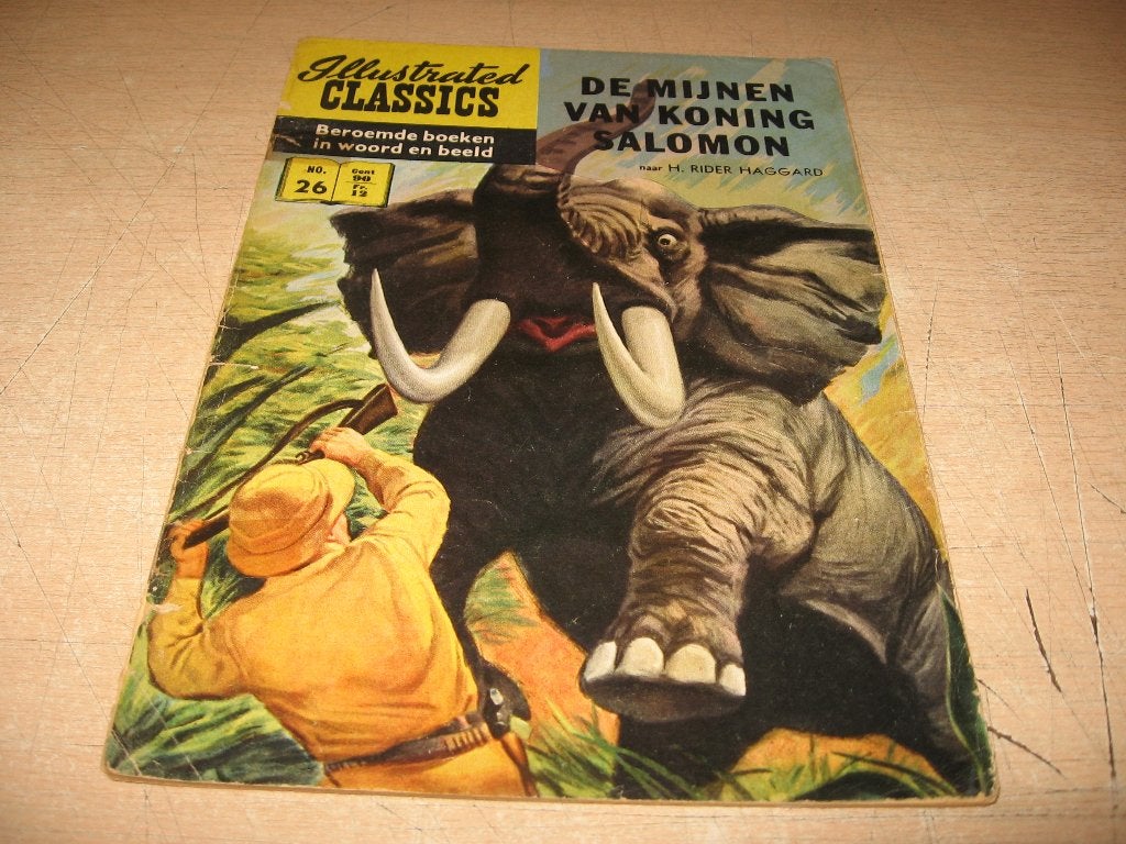 Illustrated Classics     26   De mijnen van Koning Salomon, Eén stripboek, Ophalen of Verzenden, Gelezen