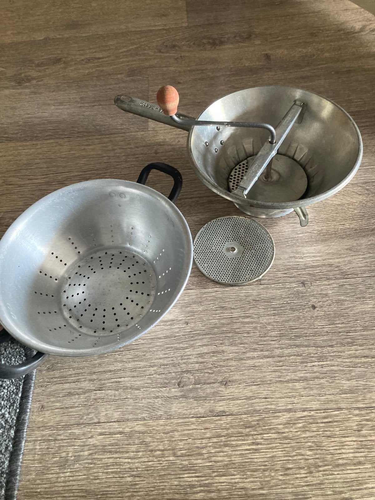 Oude vergiet en passe-vite, Ophalen, Zo goed als nieuw, Overige materialen
