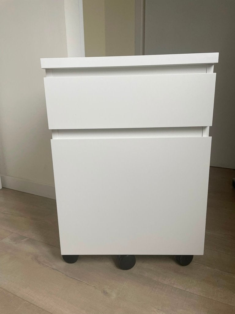 IKEA MALM Ladeblok op wielen - Wit, Huis en Inrichting, Kasten | Ladekasten, Ophalen, Overige materialen, Minder dan 50 cm, 5 laden of meer