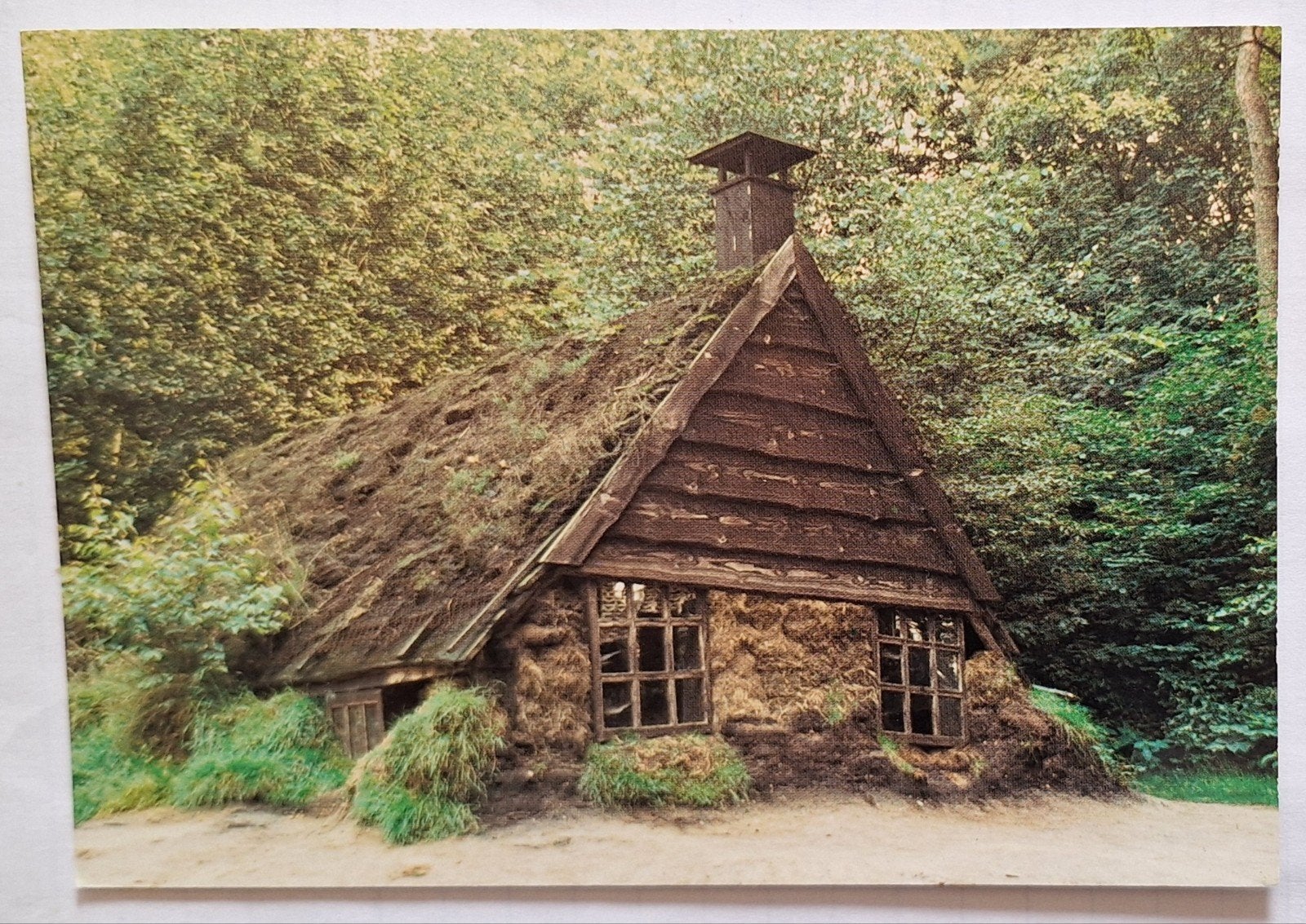 Ansichtkaart Openluchtmuseum Arnhem - Daglonershut Onstwedde, Ophalen of Verzenden, 1960 tot 1980, Gelopen, Gelderland