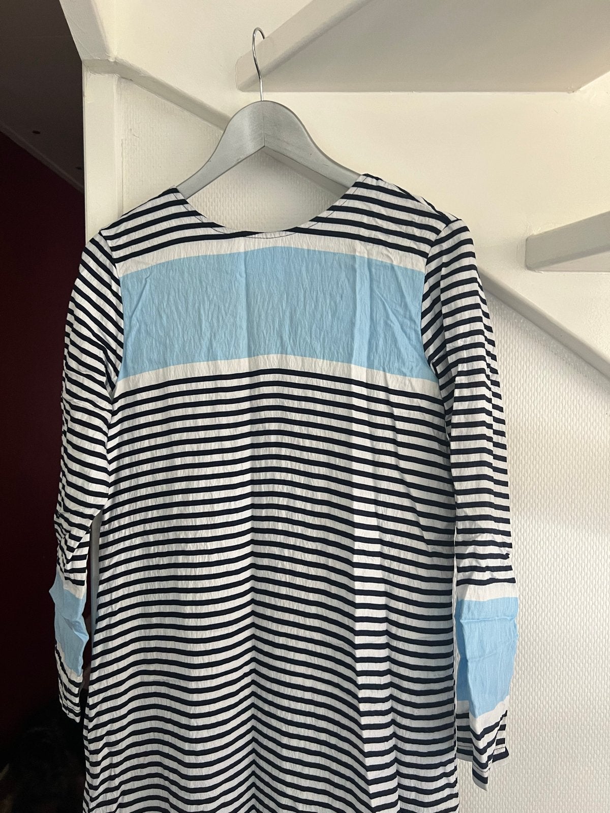 Bagiza gestreepte maxi jurk - Maat 40, Kleding | Dames, Jurken, Maat 38/40 (M), Zwart, Ophalen of Verzenden, Zo goed als nieuw