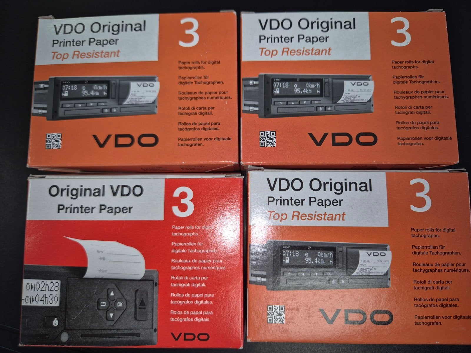 10 Nieuwe VDO Papiermolen Rollen voor Digitale Tachograaf, Ophalen